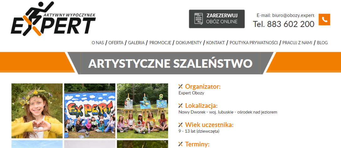 Obozy artystyczne dla dzieci i młodzieży – sposób na kreatywne wakacje